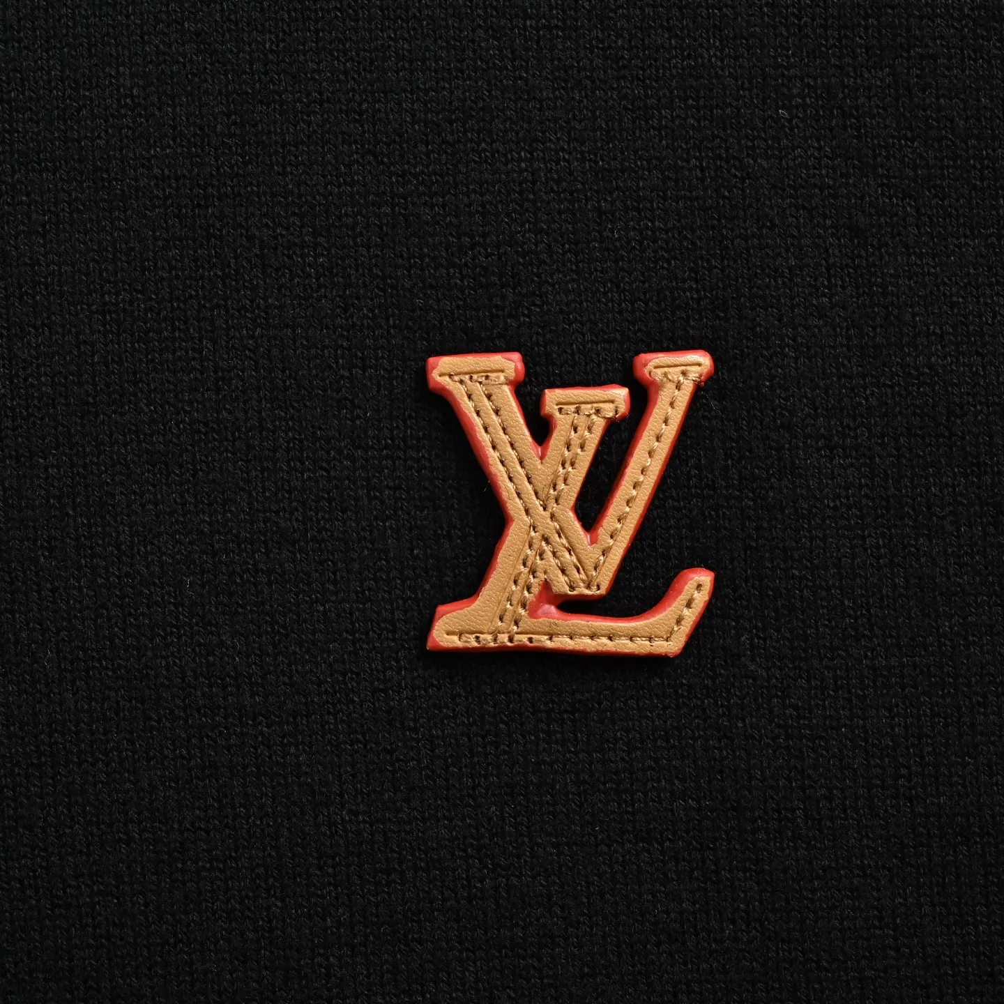 Louis Vuitton/Louis Vuitton logo knitted Polo short sleeves